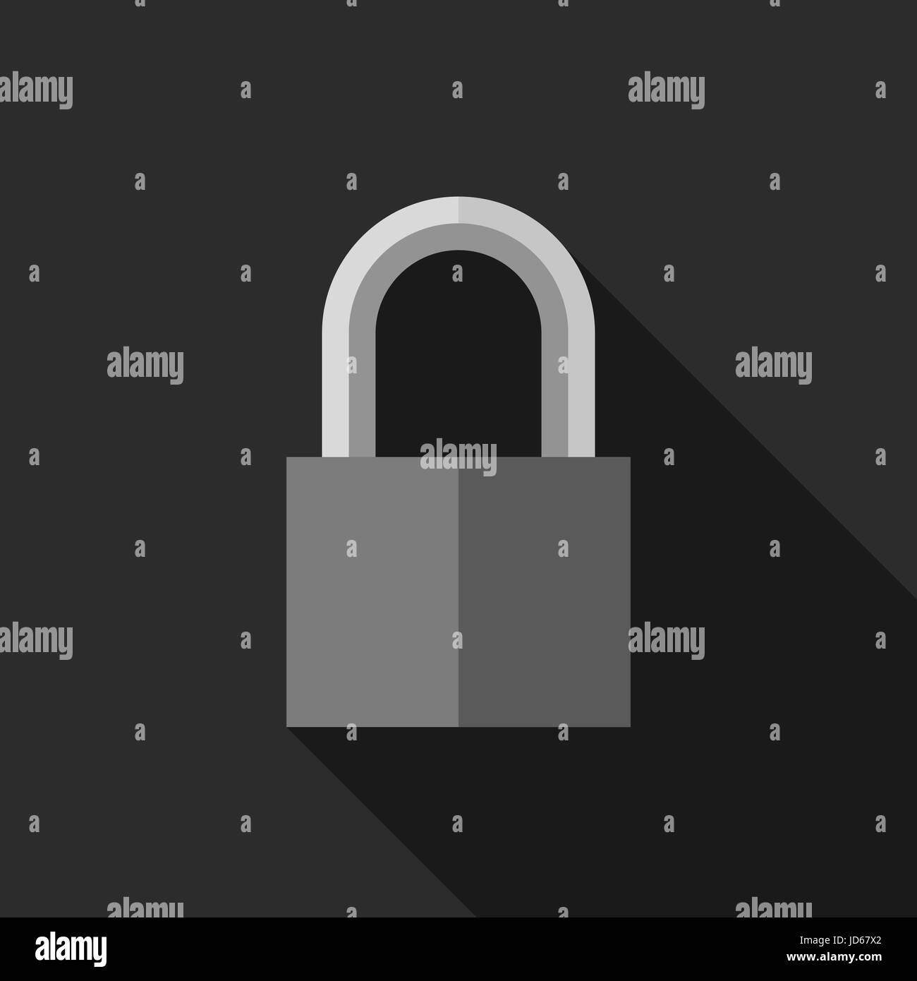 Cadenas en style plat Illustration de Vecteur
