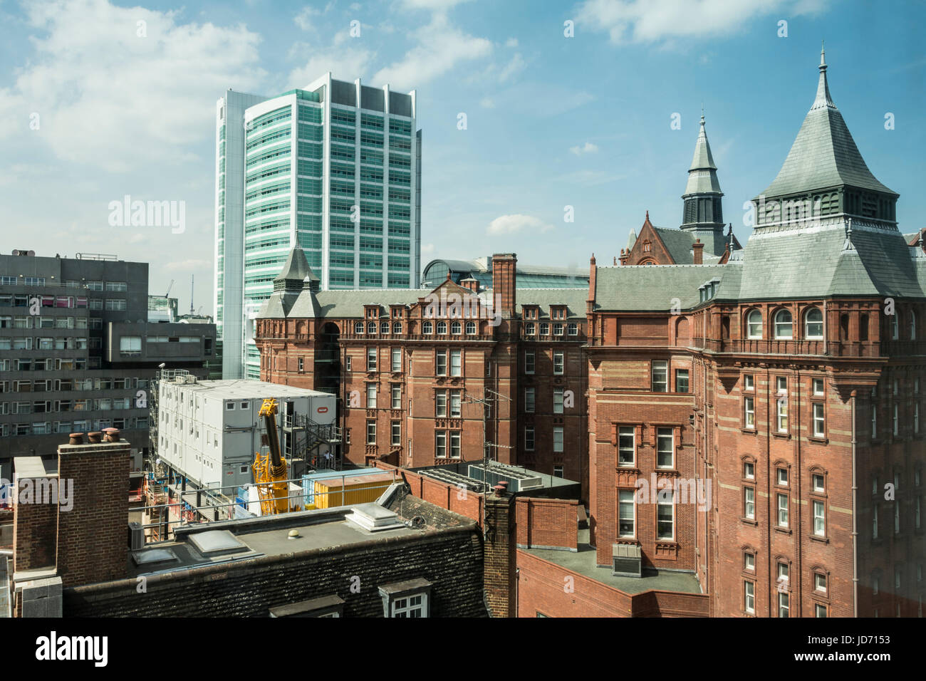 La construction de la nouvelle unité de traitement par faisceau de protons à l'University College London Hospital (UCLH) Banque D'Images