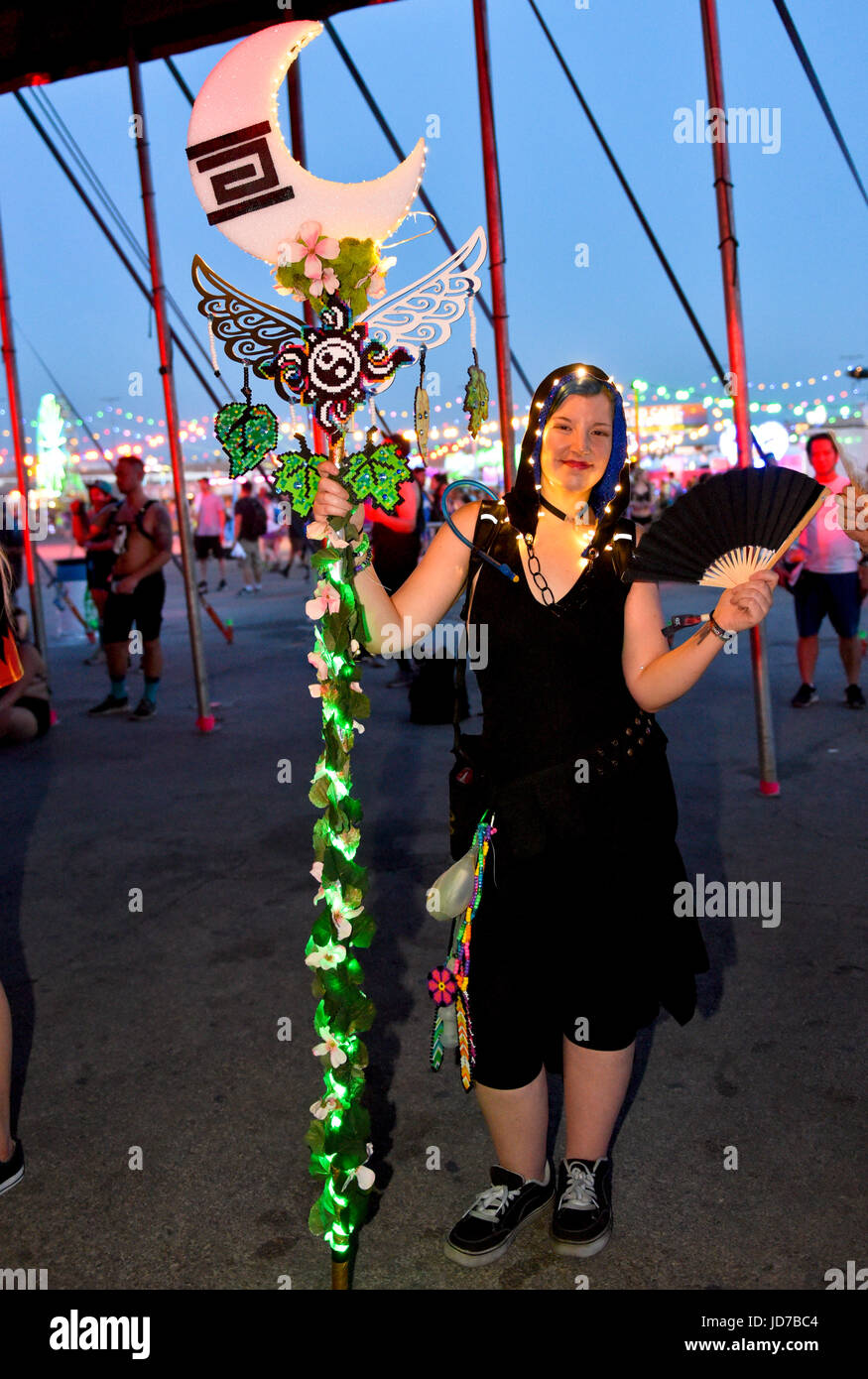 Las Vegas, Nevada, 18 juin 2017 - Jour 3, EDC Festival - Crédit photo : Ken Howard/Alamy Banque D'Images