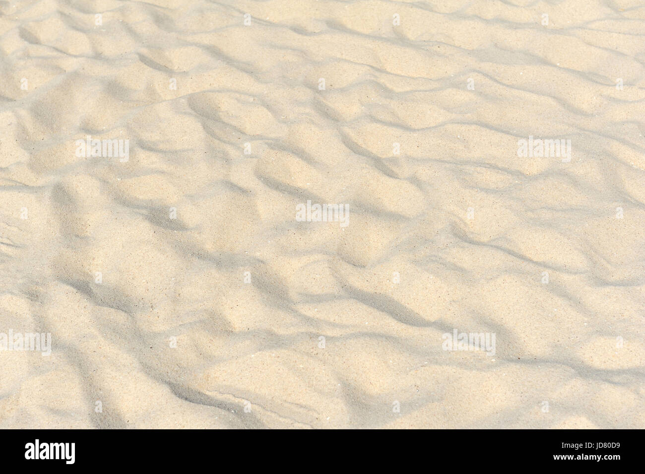 Gros plan du motif de sable d'une plage en été Banque D'Images