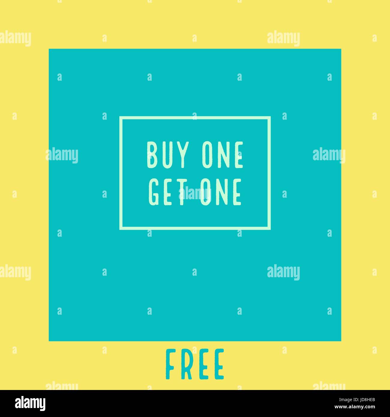 Achetez-en un, obtenez-en un gratuitement illustration design banner Banque D'Images