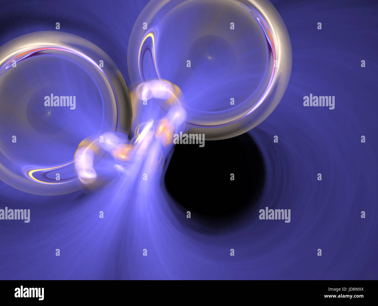 Abstract background fractale avec des disques Banque D'Images