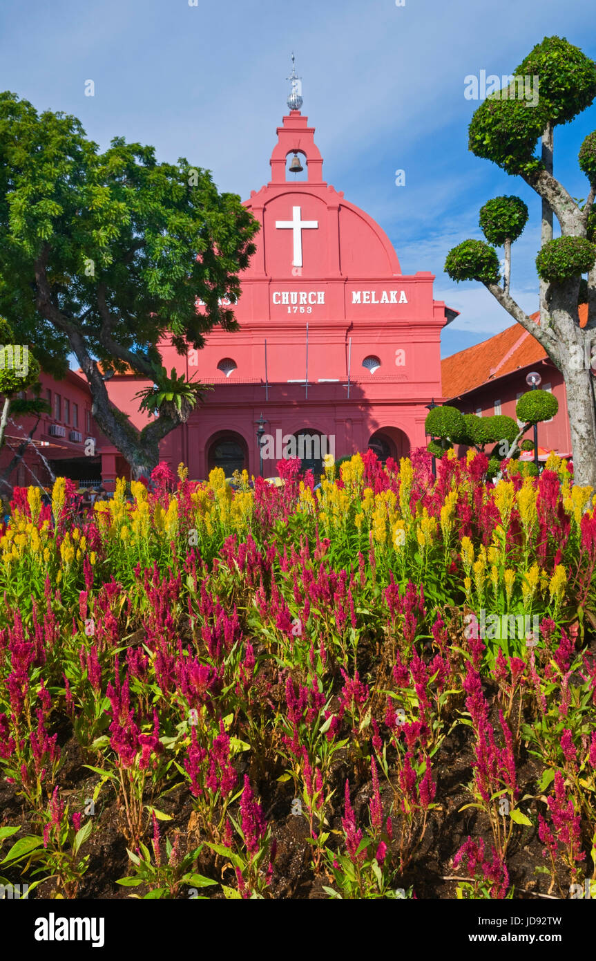 Christ Church Town Square Malacca Melaka en Malaisie Banque D'Images