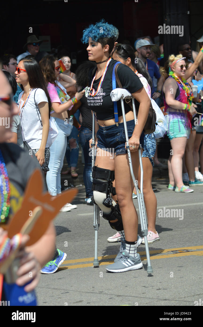 Pride Parade Columbus Ohio,juin 17,2017 Banque D'Images