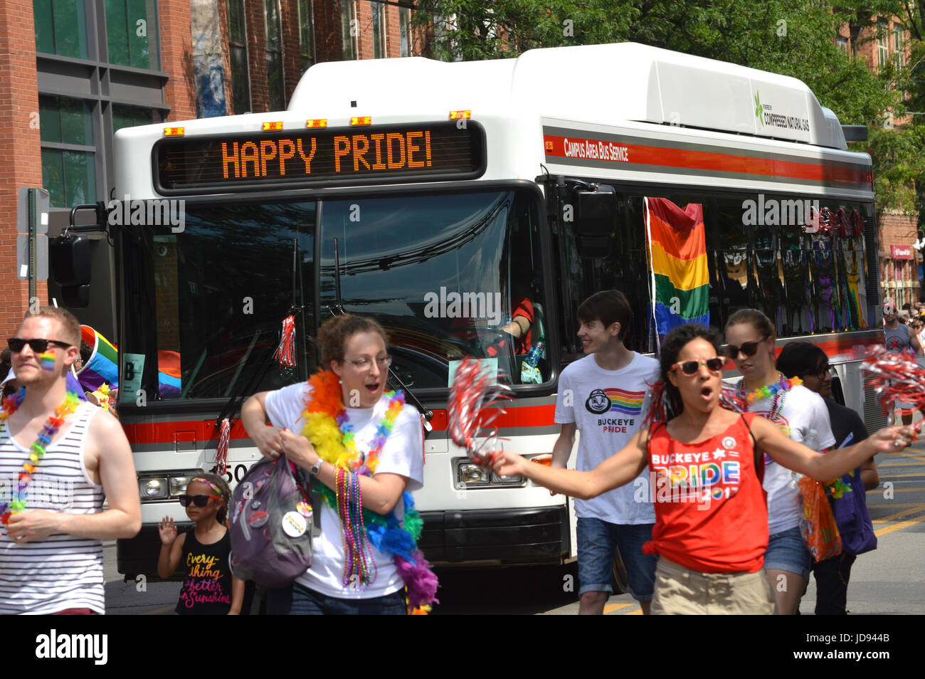 Pride Parade Columbus Ohio,juin 17,2017 Banque D'Images