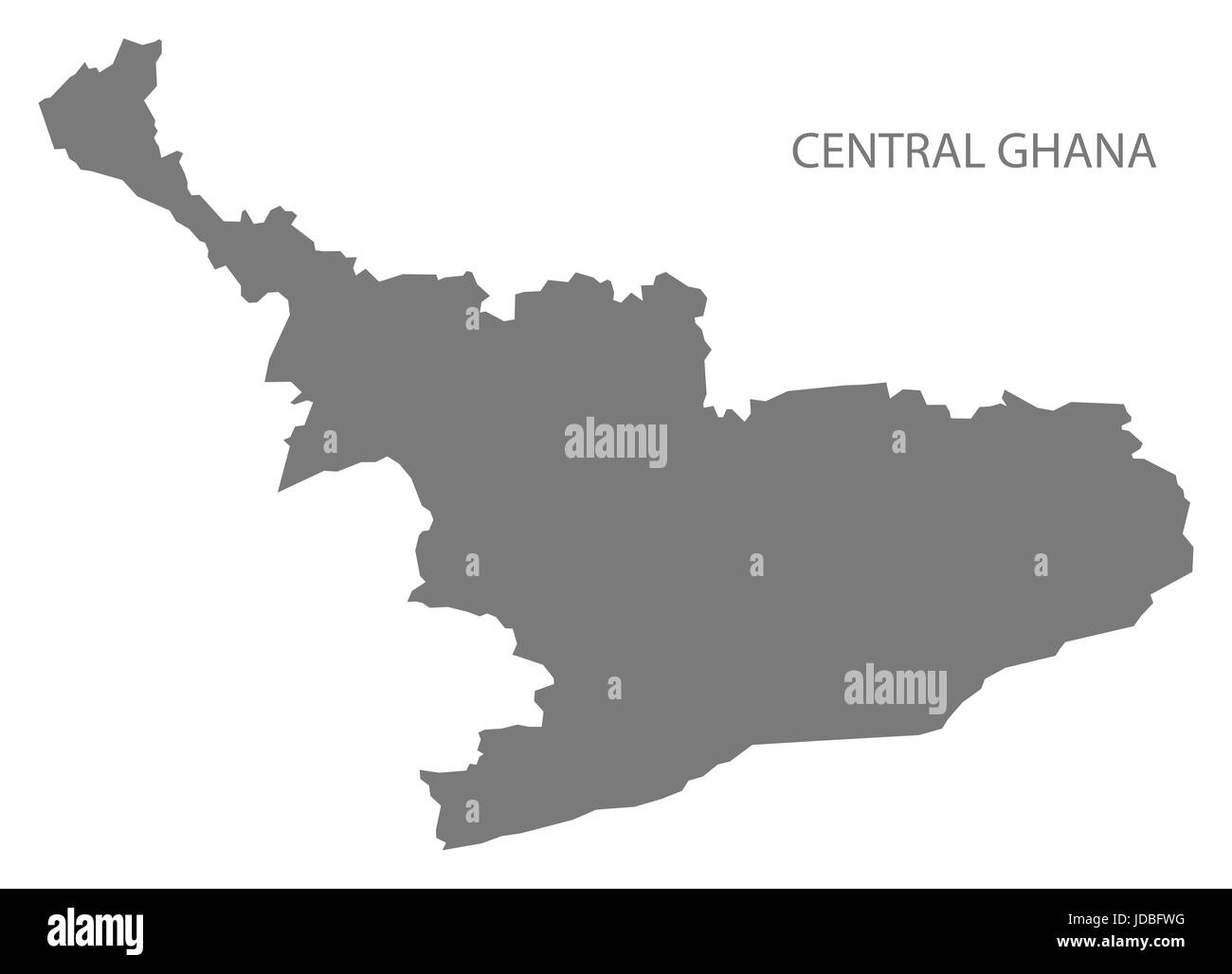 Le centre du Ghana site gris illustration silhouette Banque D'Images