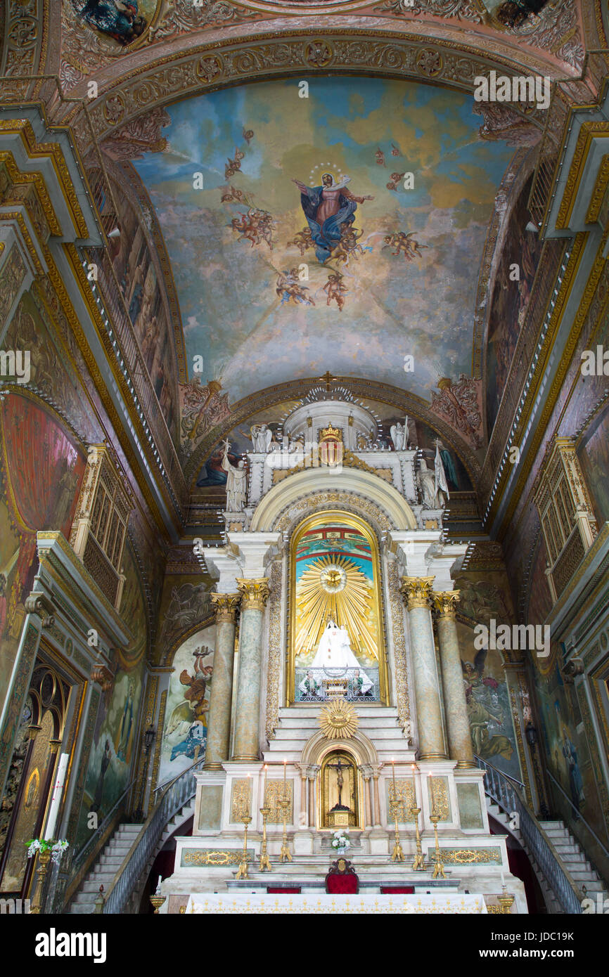 Autel, Iglesia de Nuestra Señora de la Merced, La Habana Vieja, Site du patrimoine mondial de l'UNESCO, La Havane, Cuba Banque D'Images