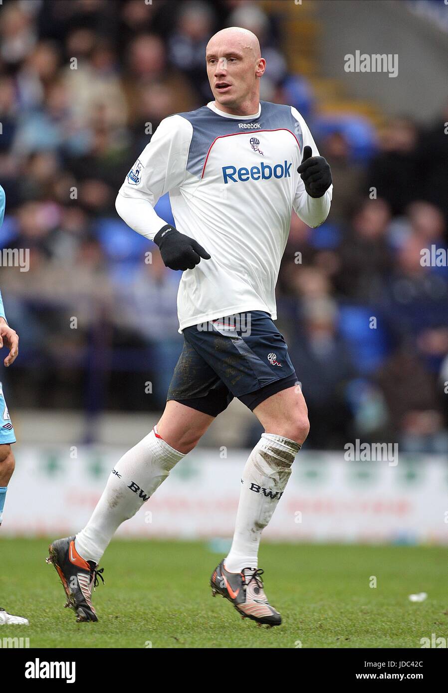 Sébastien PUYGRENIER BOLTON WANDERERS FC STADE REEBOK BOLTON ANGLETERRE 21 Février 2009 Banque D'Images