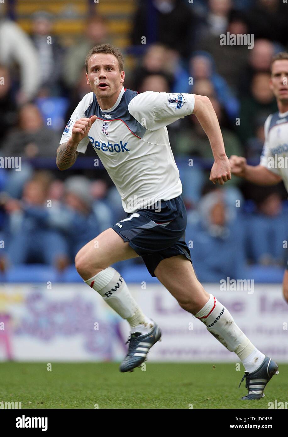 MATT TAYLOR BOLTON WANDERERS FC STADE REEBOK BOLTON ANGLETERRE 21 Février 2009 Banque D'Images