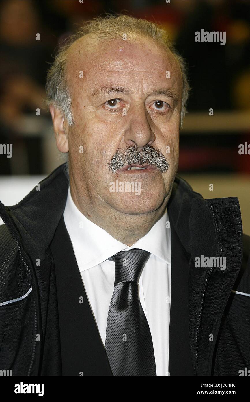 VICENTE DEL BOSQUE ENTRAÎNEUR DE FOOTBALL ESPAGNOL ESTADIO Ramon Sanchez Pizjuan Séville Espagne 11 février 2009 Banque D'Images