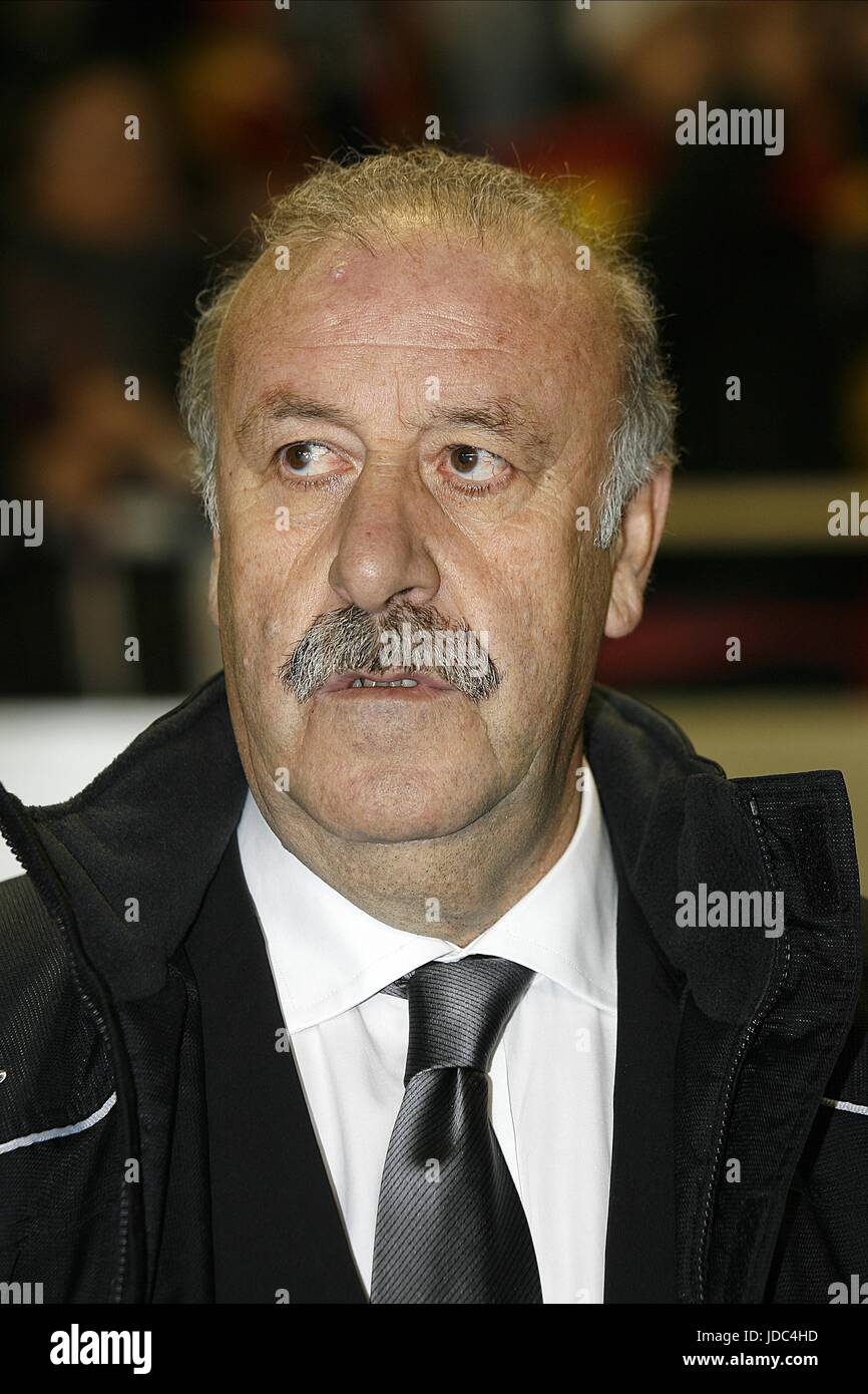 VICENTE DEL BOSQUE ENTRAÎNEUR DE FOOTBALL ESPAGNOL ESTADIO Ramon Sanchez Pizjuan Séville Espagne 11 février 2009 Banque D'Images
