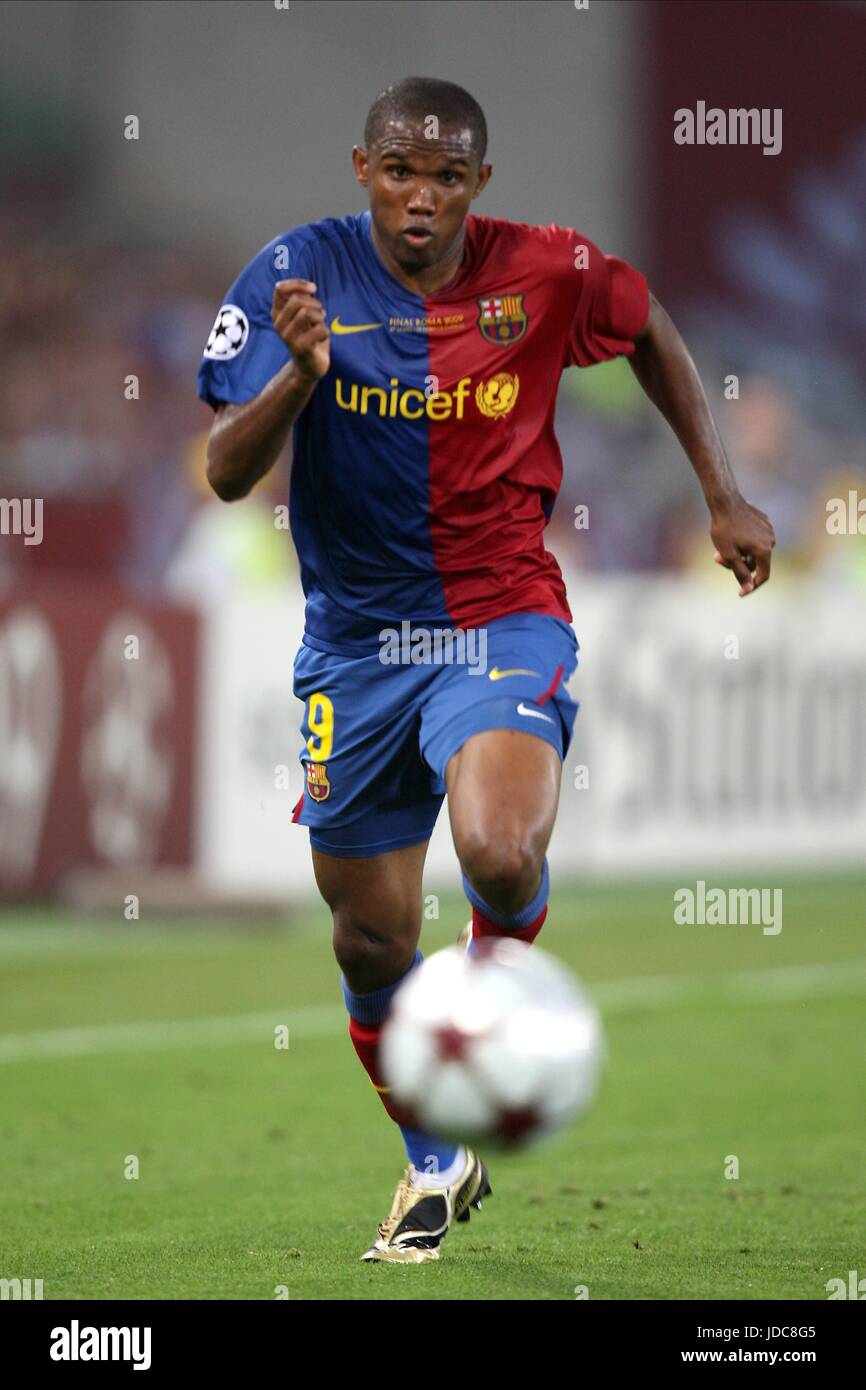 SAMUEL ETO'O BARCELONE V MANCHESTER UNITED STADIO OLIMPICO ROME ITALIE 27 Mai 2009 Banque D'Images