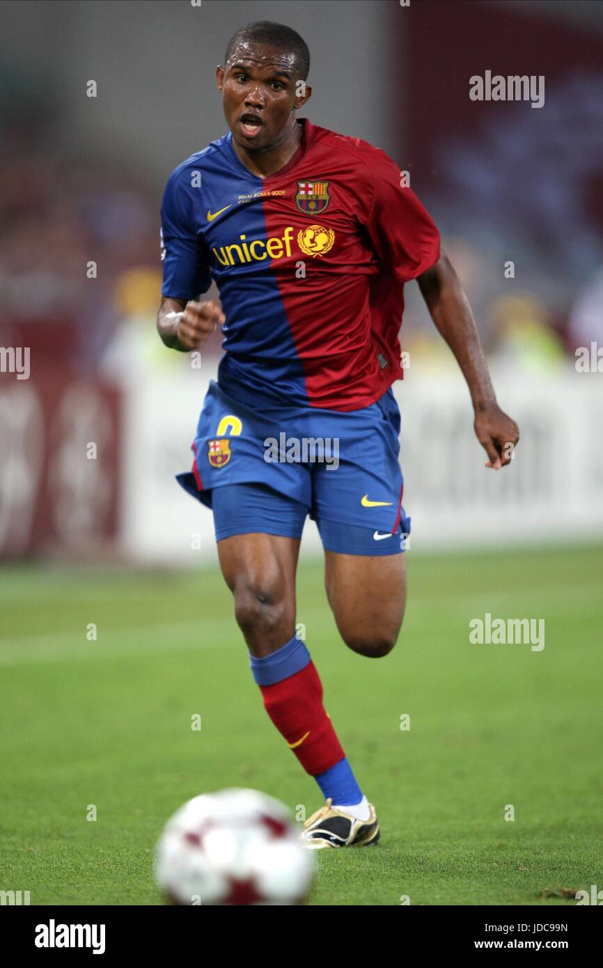 SAMUEL Eto'o le FC Barcelone STADE OLYMPIQUE ROME ITALIE 27 Mai 2009 Banque D'Images