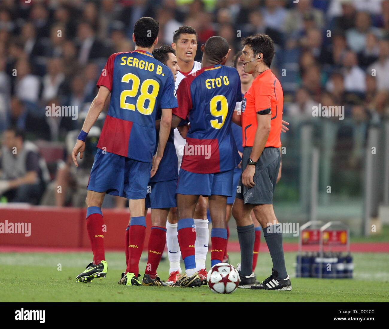 CRISTIANO RONALDO Samuel Eto'o BARCELONE V MANCHESTER UNITED STADIO OLIMPICO ROME ITALIE 27 Mai 2009 Banque D'Images