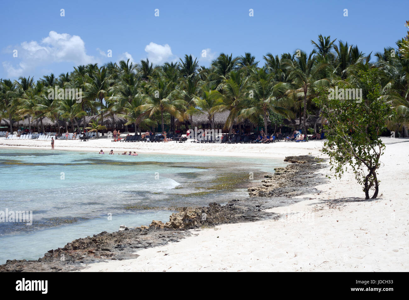 Les plages idylliques de l'île de Saona, en République Dominicaine Banque D'Images