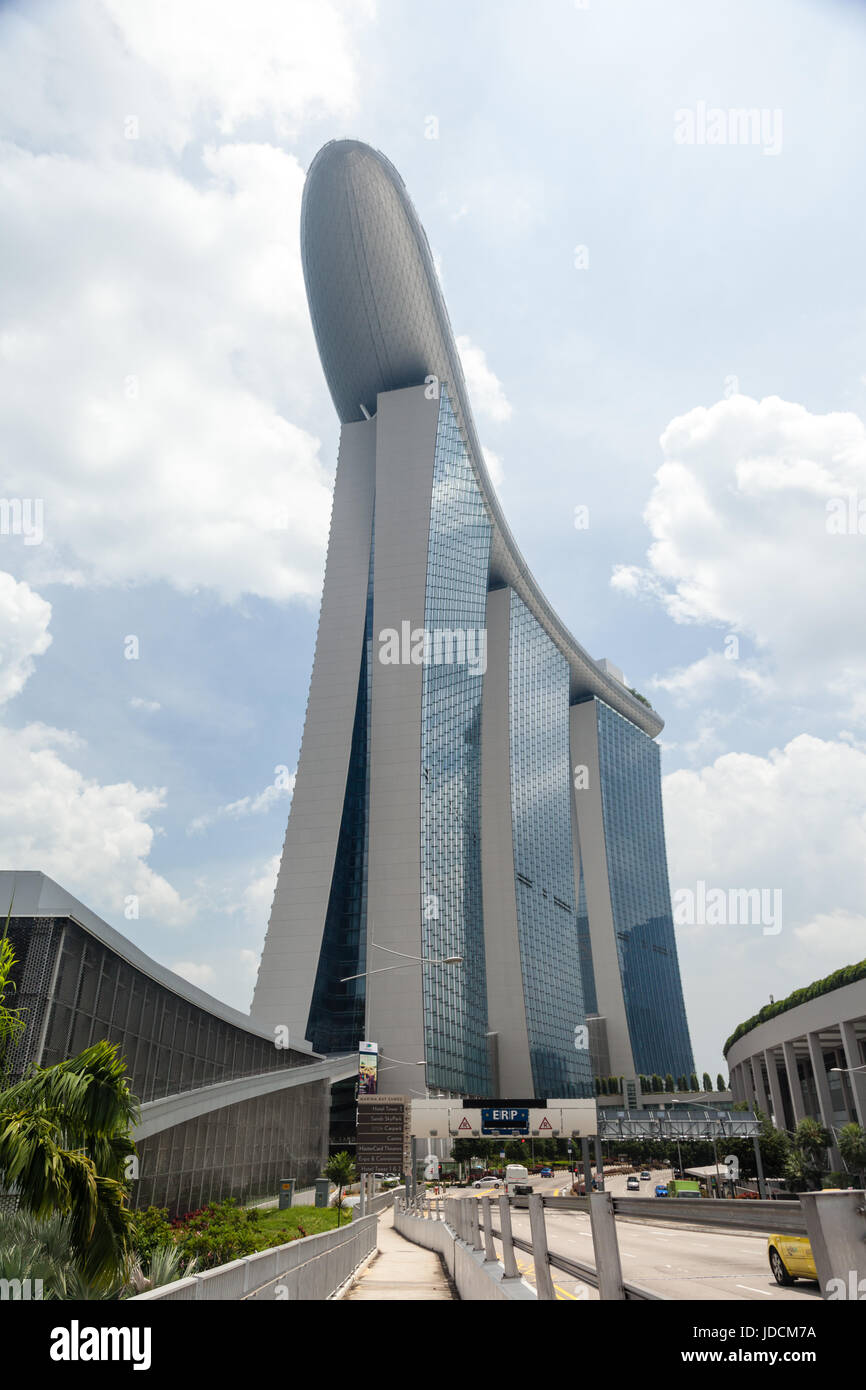 Marina Bay Sands Resort, Singapour Banque D'Images