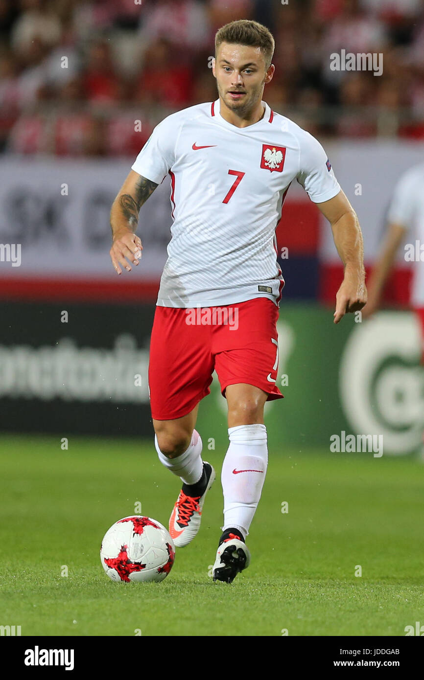 19.06.2017, Lublin, Pologne ; U-21 de l'UEFA, championnat d'Europe de football en Pologne et Suède ; Karol Linetty (POL), Banque D'Images