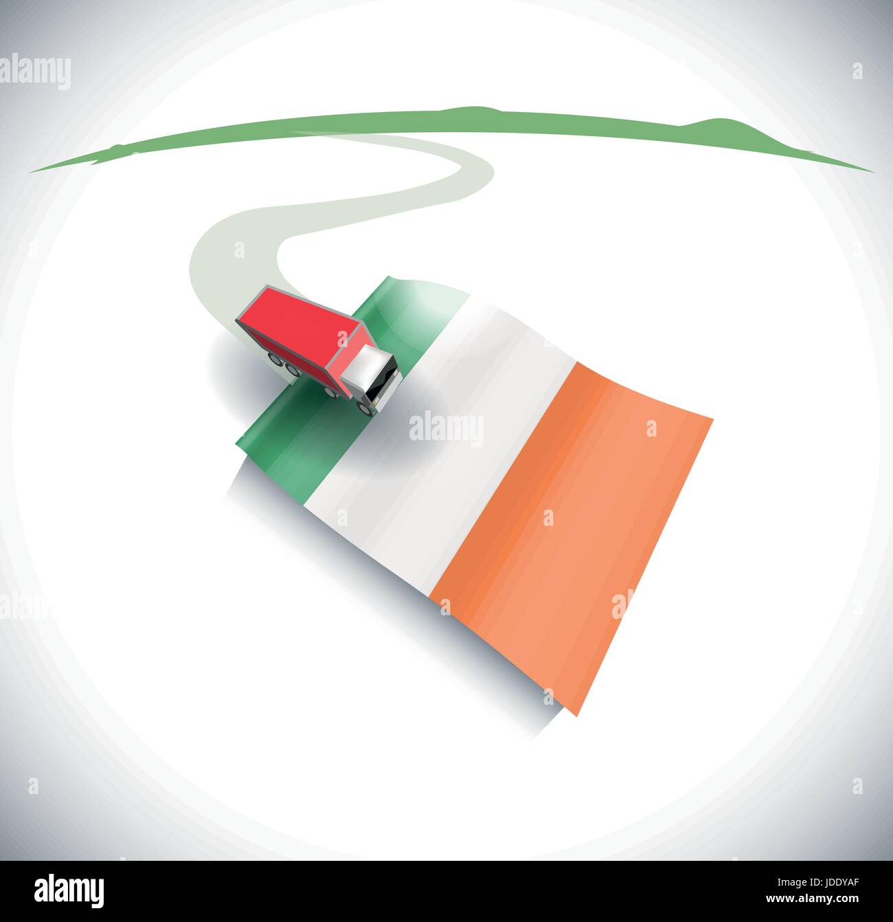 Dans l'exportation d'importation Illustration de Vecteur