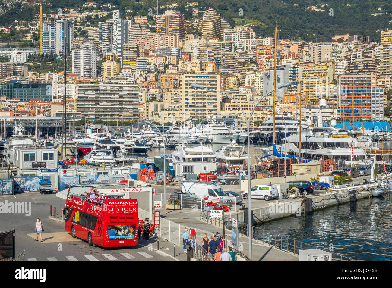 Hop on Hop off Bus Monte Carlo Monaco Banque D'Images