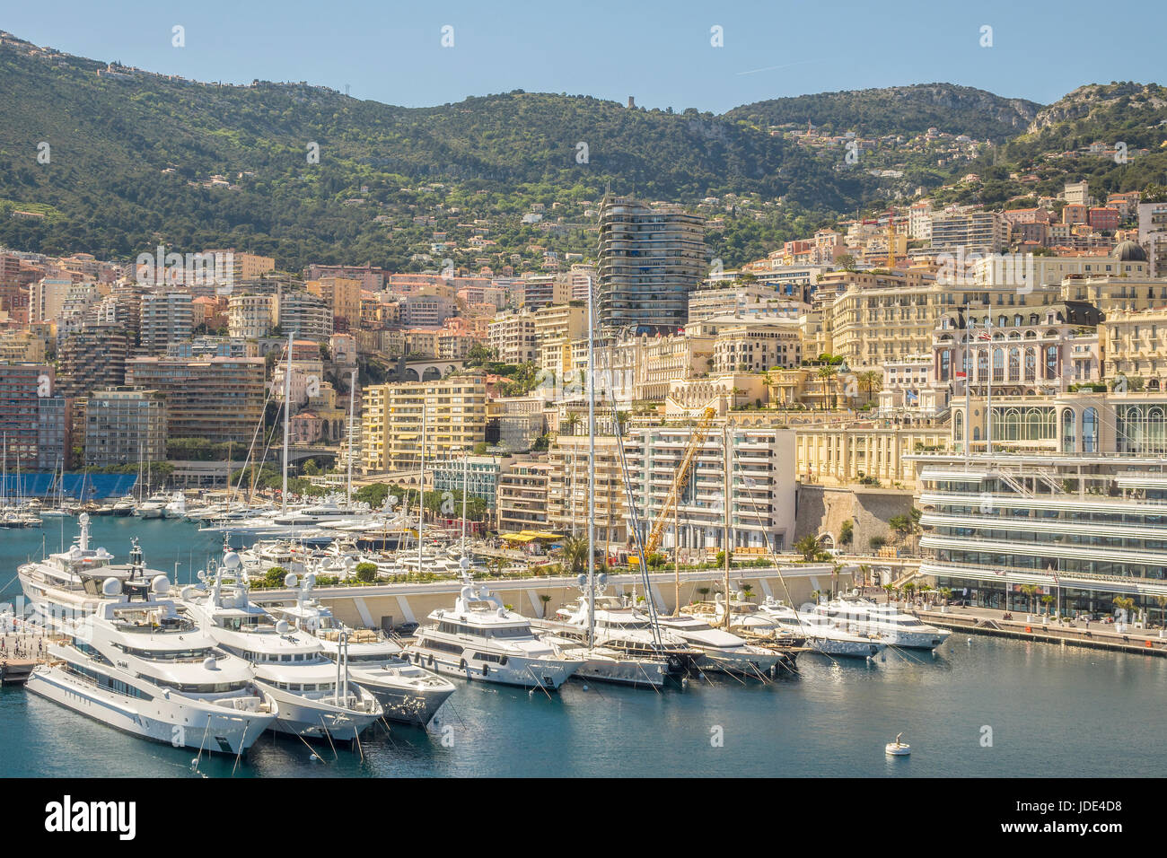 Bateaux dans le port Monte Carlo Monaco Banque D'Images