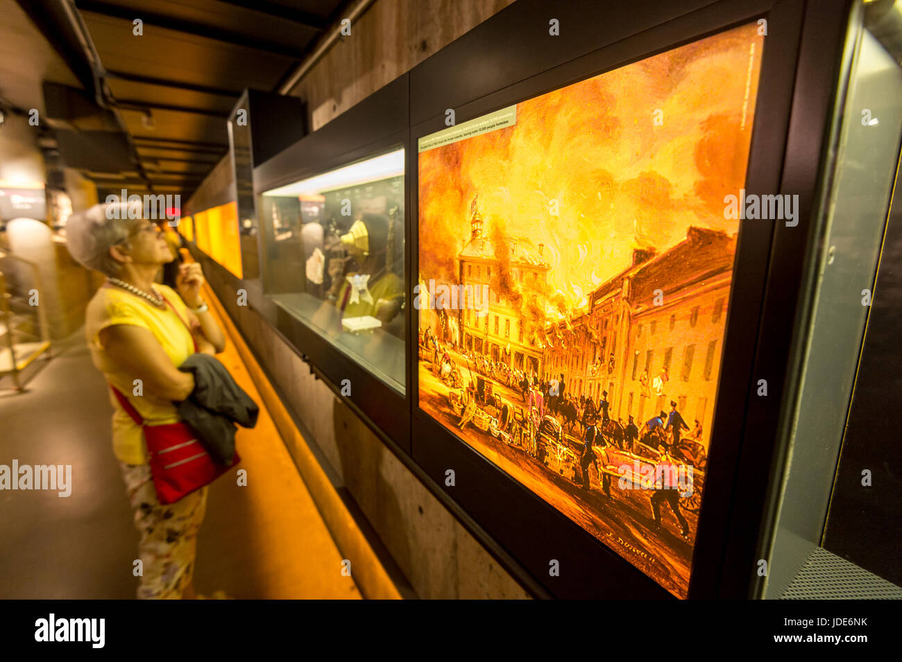 Montréal, le 17 juin 2017 : Marché à Pointe-à-Callière Banque D'Images