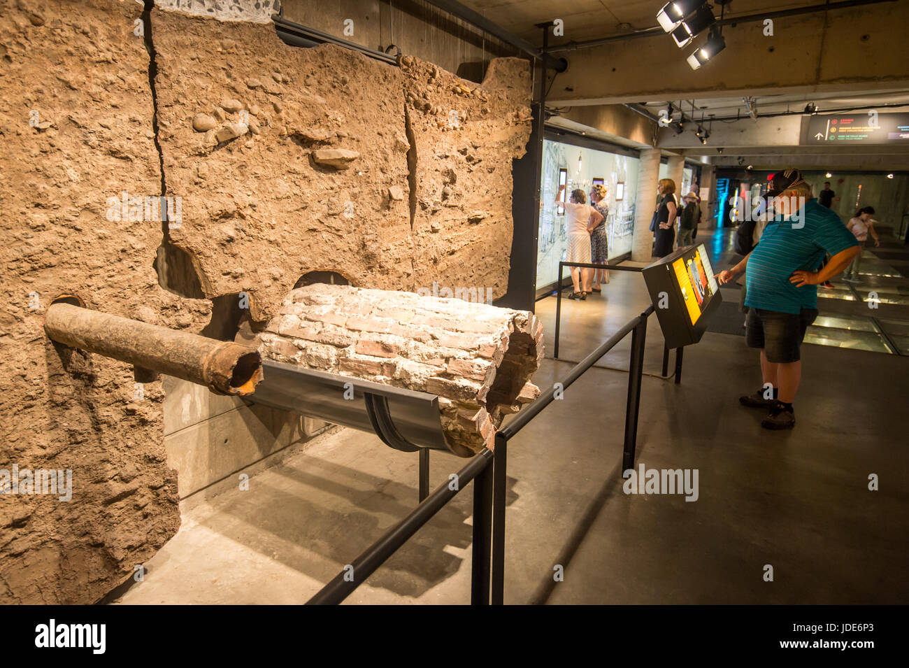 Montréal, le 17 juin 2017 : Marché à Pointe-à-Callière Banque D'Images