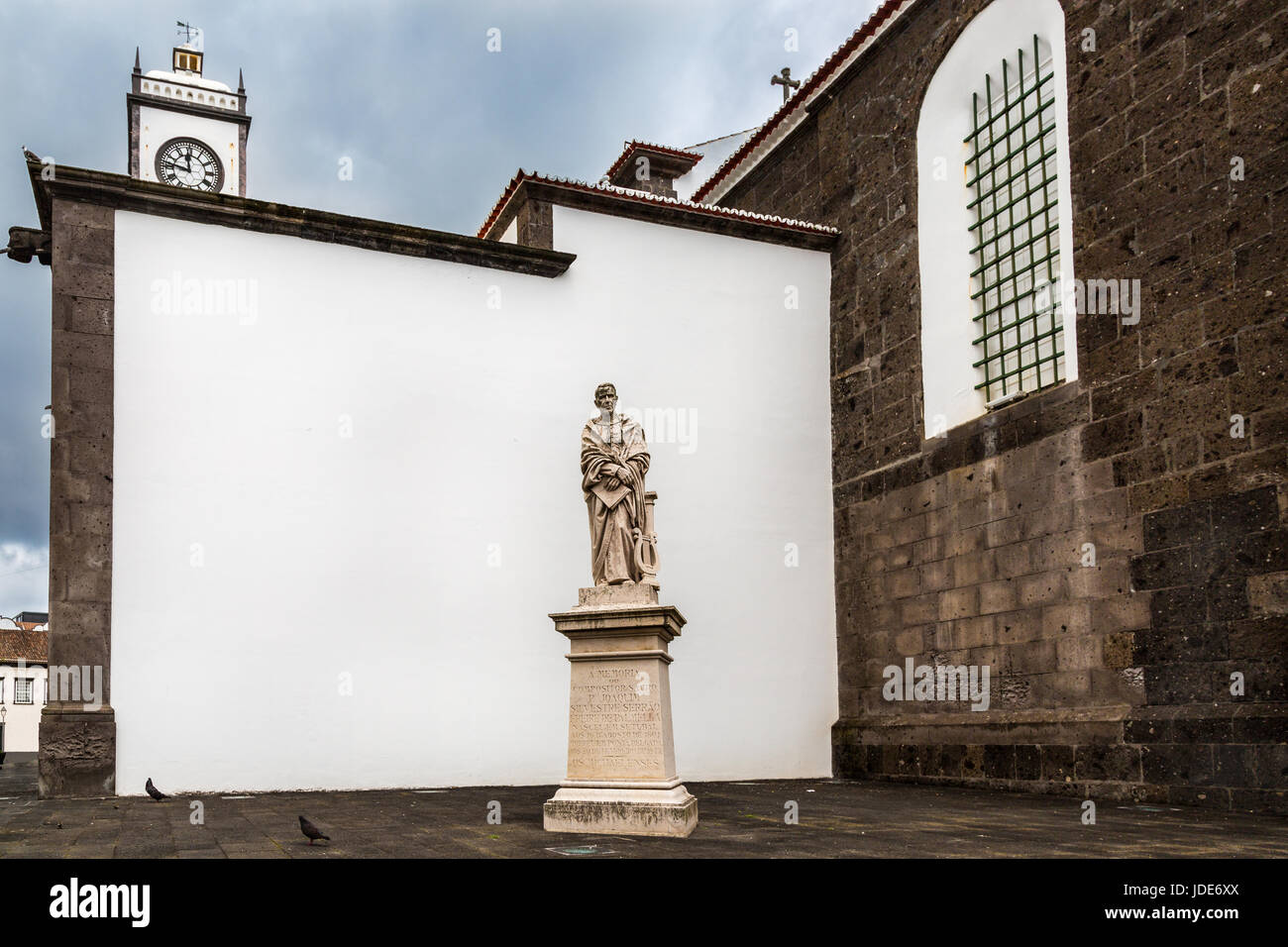 Ponta Delgada sur l'île de Sao Miguel est la capitale de l'archipel des Açores. Banque D'Images