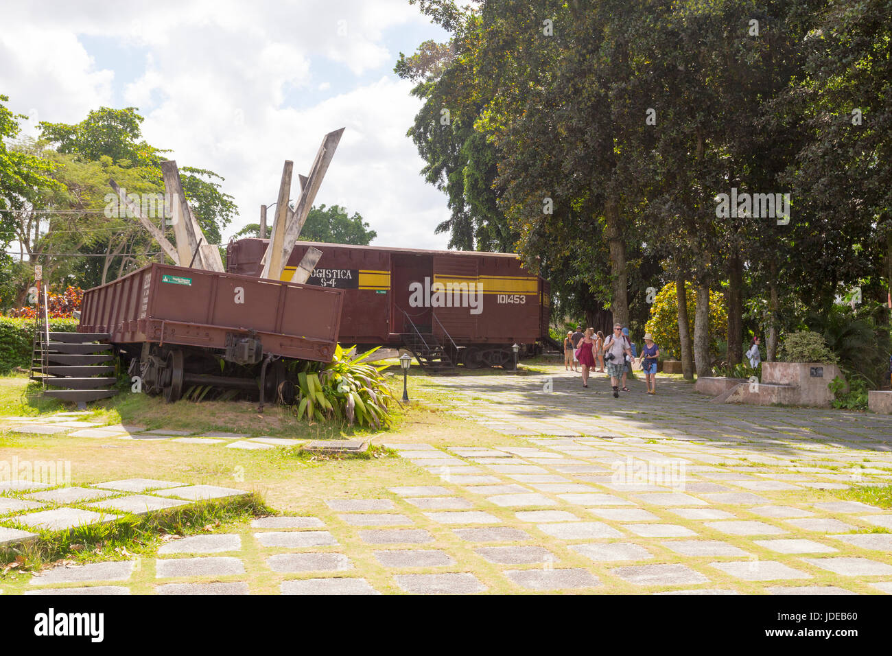 Museum "Action contre le train blindé' à Santa Clara, Cuba Banque D'Images