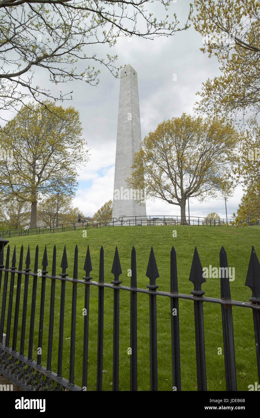 Bunker Hill Monument breeds hill Boston USA Banque D'Images