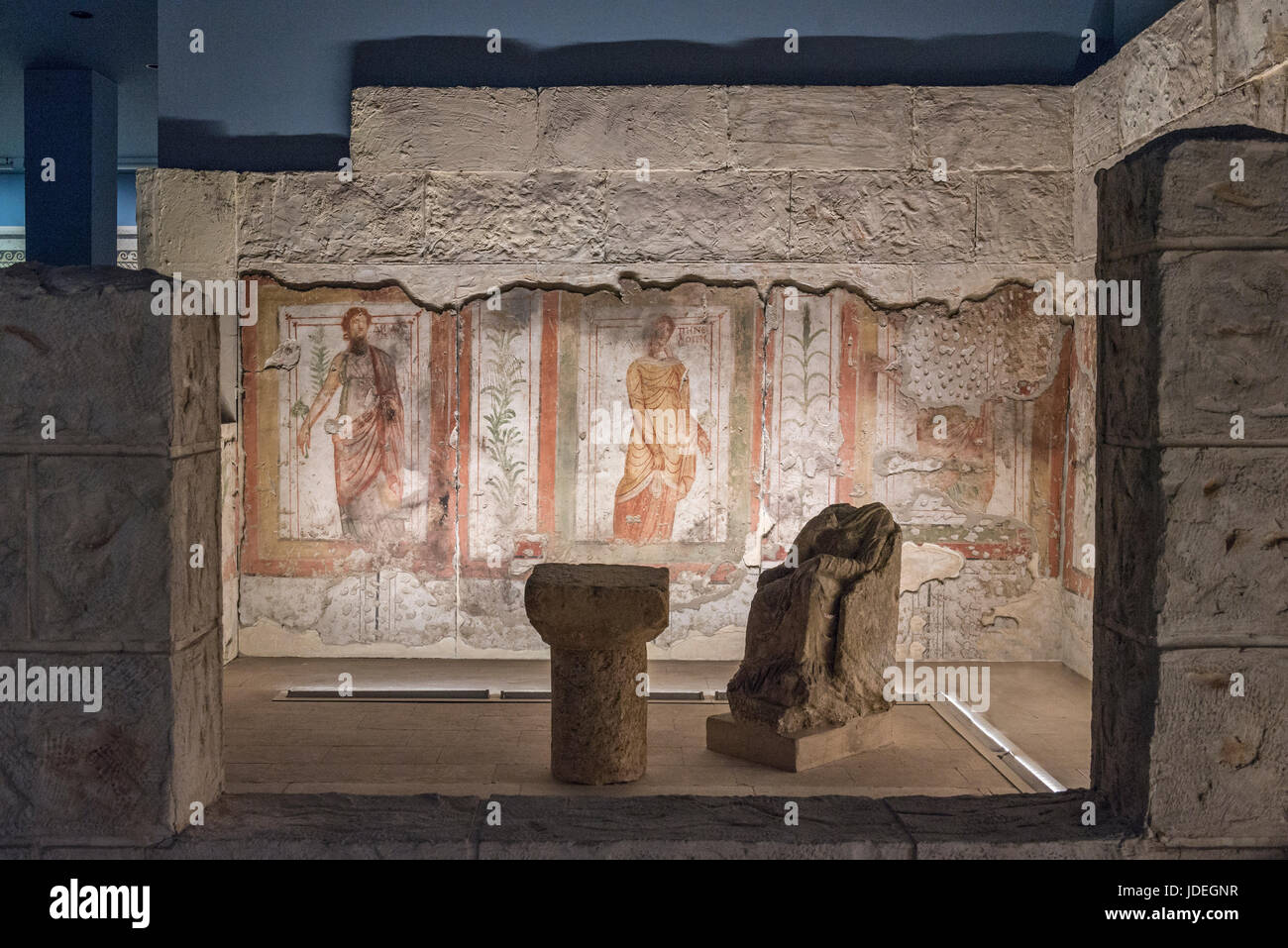 Musée des mosaïques de Zeugma vue générale de l'intérieur, Gaziantep, dans le sud-est de la Turquie Banque D'Images