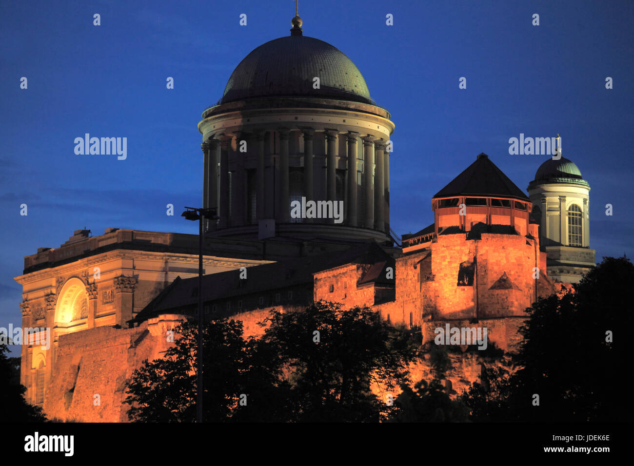 La Hongrie, Esztergom, Basilique, Château Royal, Banque D'Images