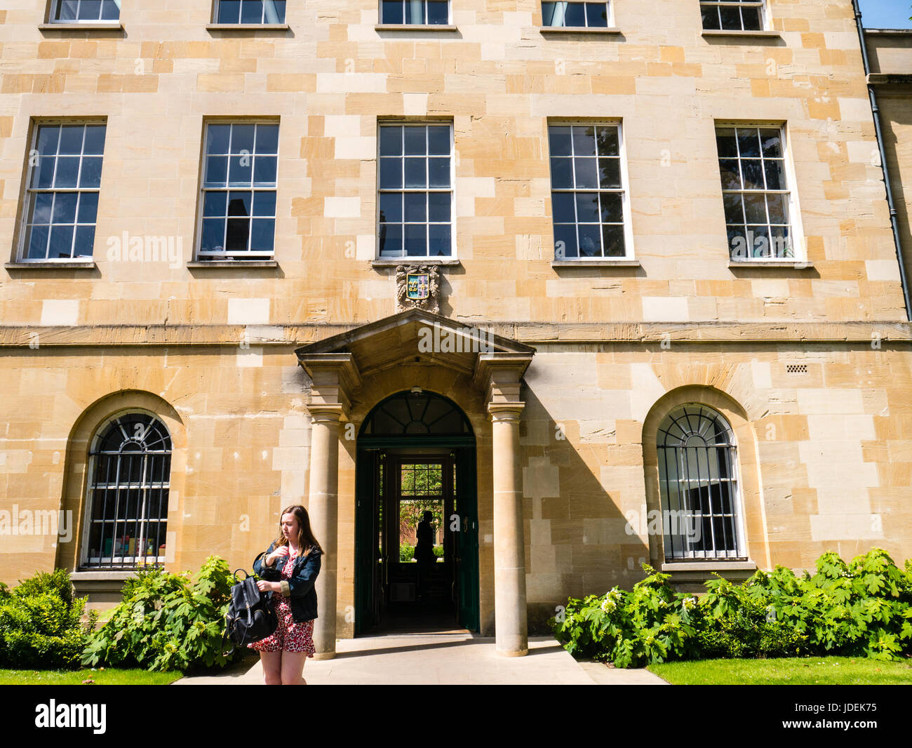 Lintion House, entrée à St Peters College, Oxford, Oxfordshire, Angleterre, Royaume-Uni,GO. Banque D'Images