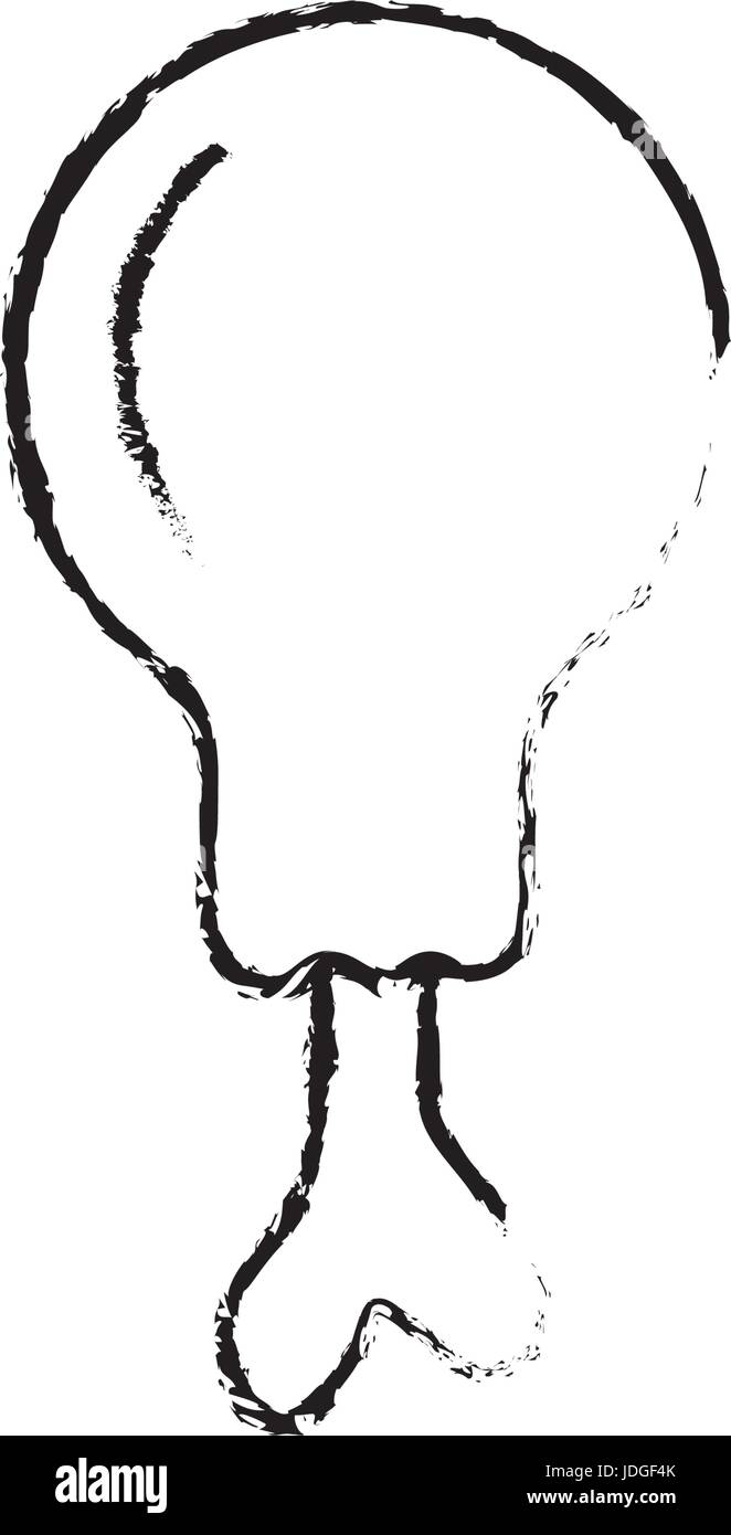 La figure de délicieux aliments cuisse ckicken avec nutritions Illustration de Vecteur