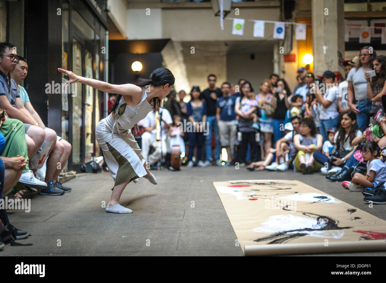 Danseur de rue japonais Banque D'Images