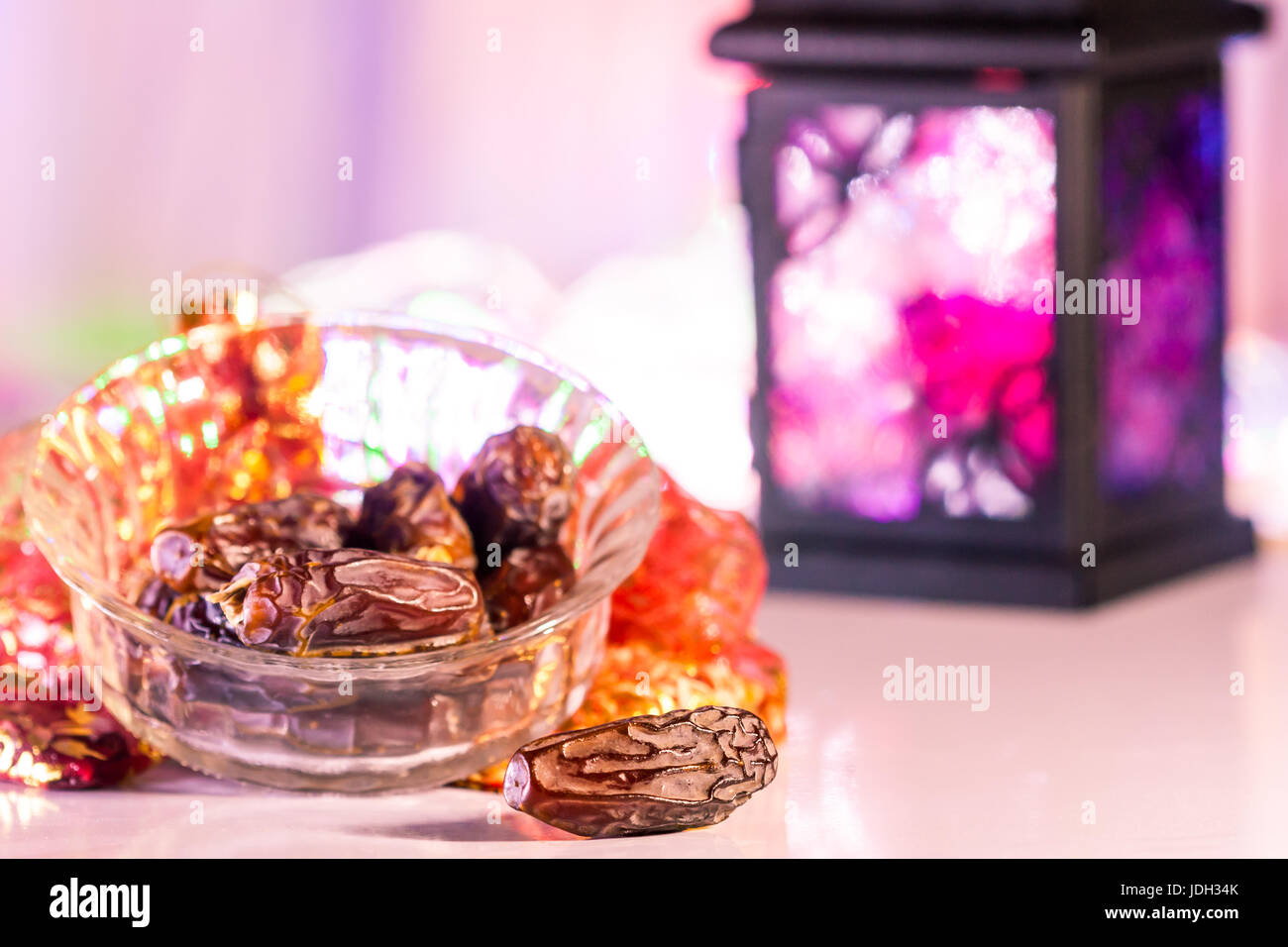 Fruits Date . Ramadan, Eid concept background Banque D'Images