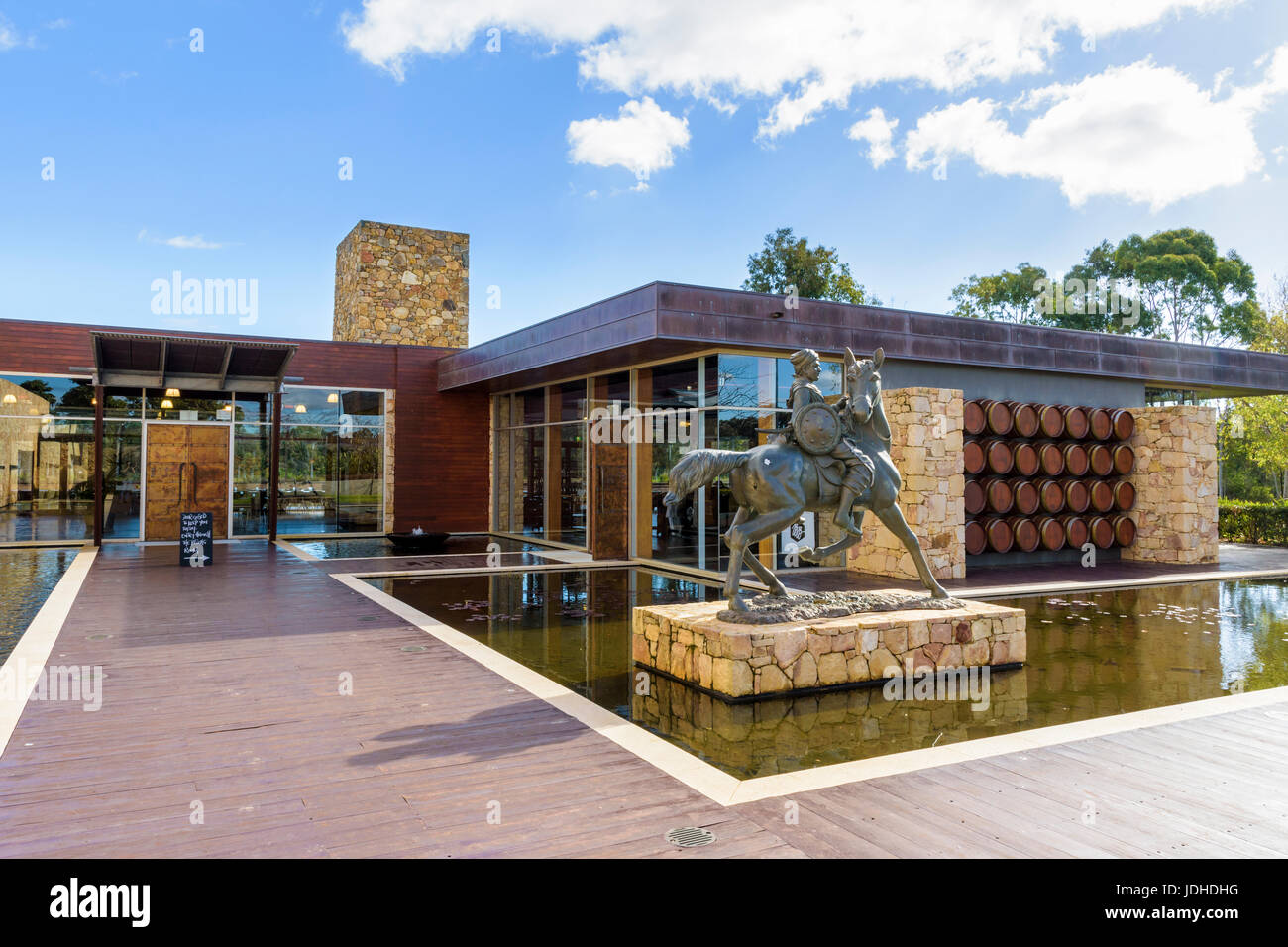 Vigneron vignoble noir et noir Brewing Co Brewery, Cellar Door Wilyabrup, Margaret River, Australie Banque D'Images