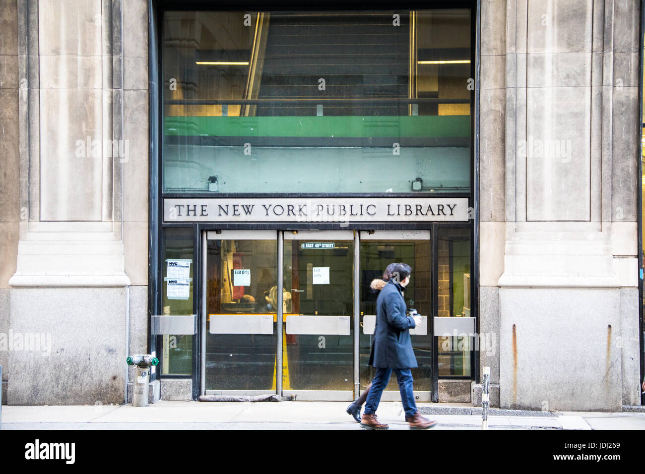 Bibliothèque mi Manhattan, New York Public Library, New York City, USA Banque D'Images