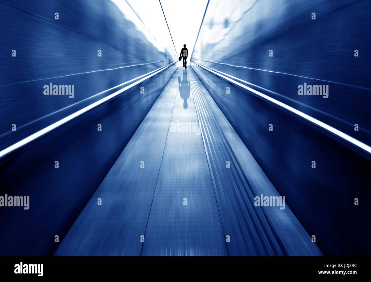 Tunnel piétonnier souterrain, pas de scènes. Banque D'Images