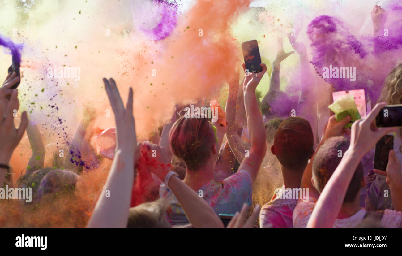 Festival des couleurs Holi Banque D'Images