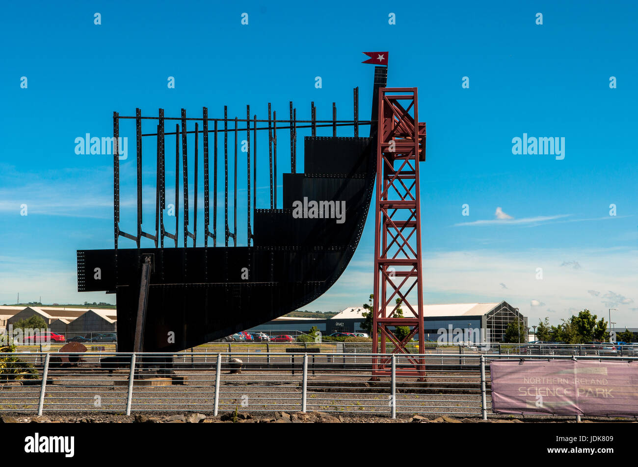 Titanic Quarter Queen's Island River Lagan Belfast Banque D'Images