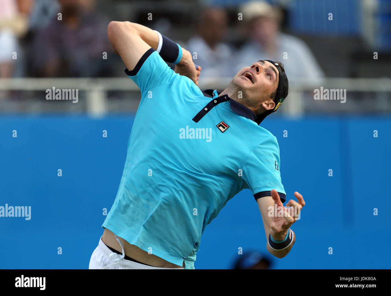 Au cours du deuxième jour des Championnats AEGON 2017 au Queen's Club de Londres. APPUYEZ SUR ASSOCIATION photo. Date de la photo: Mardi 20 juin 2017. Voir PA Story TENNIS Queens. Le crédit photo devrait se lire: Steven Paston/PA Wire. Banque D'Images