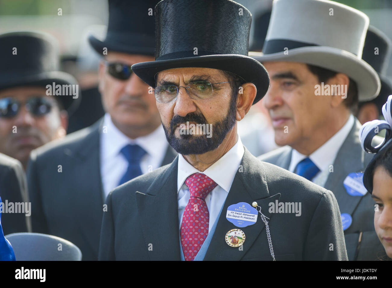 Royal Ascot, Berkshire, Royaume-Uni. Cheikh Mohammed Al Maktoum à Royal Ascot 20 juin 2017. Crédit : John Beasley/Alamy Banque D'Images