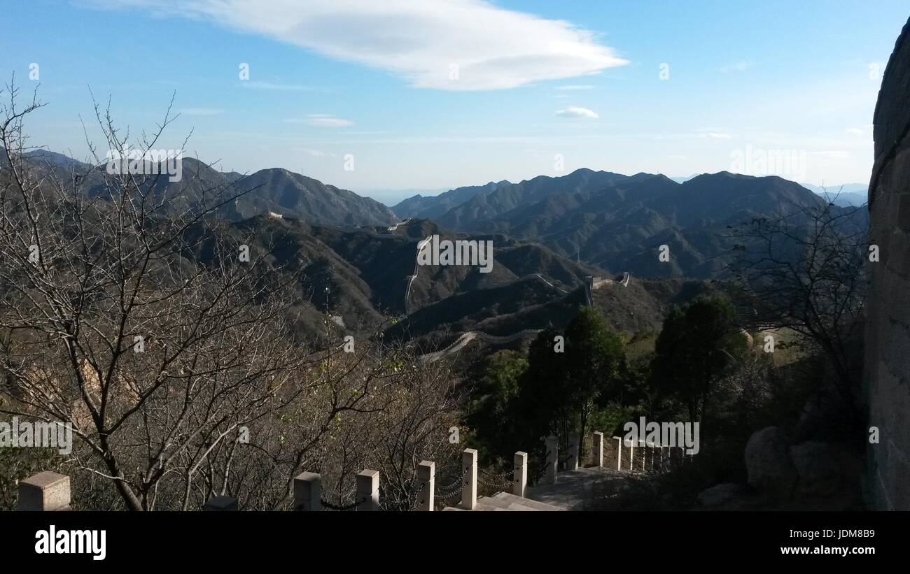 La Grande Muraille de Chine, à l'extérieur de Beijing Banque D'Images