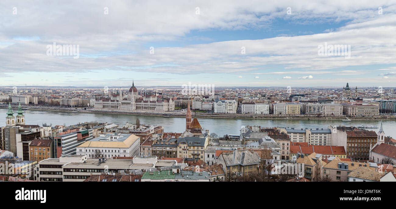 Vue de Budapest Banque D'Images