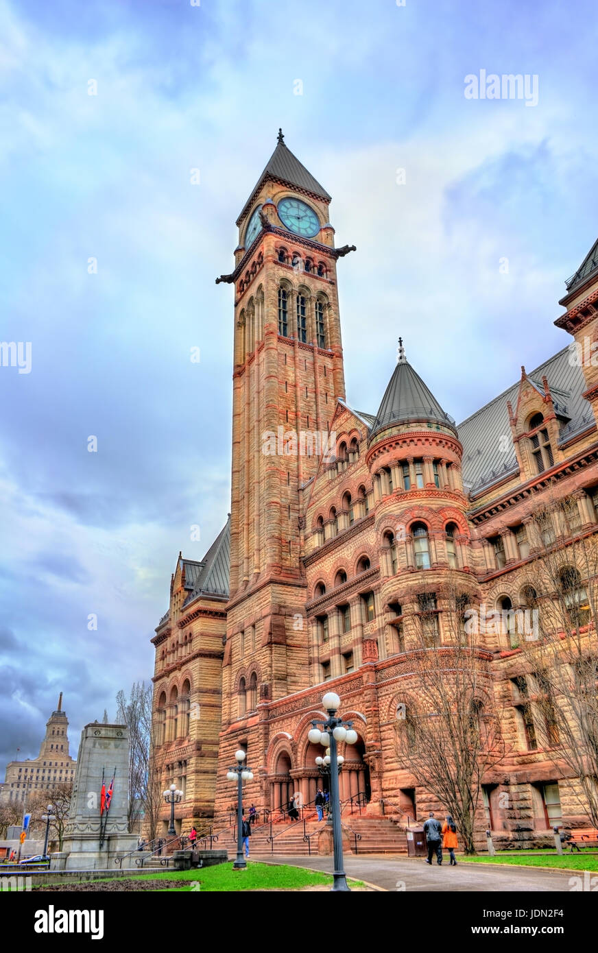 L'Ancien hôtel de ville, un édifice municipal romane et Court House à Toronto, Canada Banque D'Images