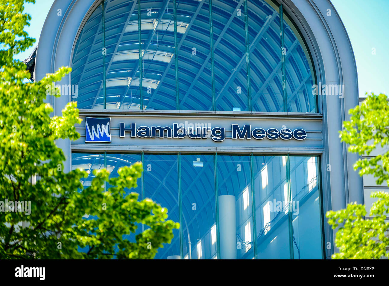 Foire de Hambourg, l'entrée à l'Est, Allemagne, Europe, Hamburg Messe, Eingang Ost, Deutschland, Europa Banque D'Images
