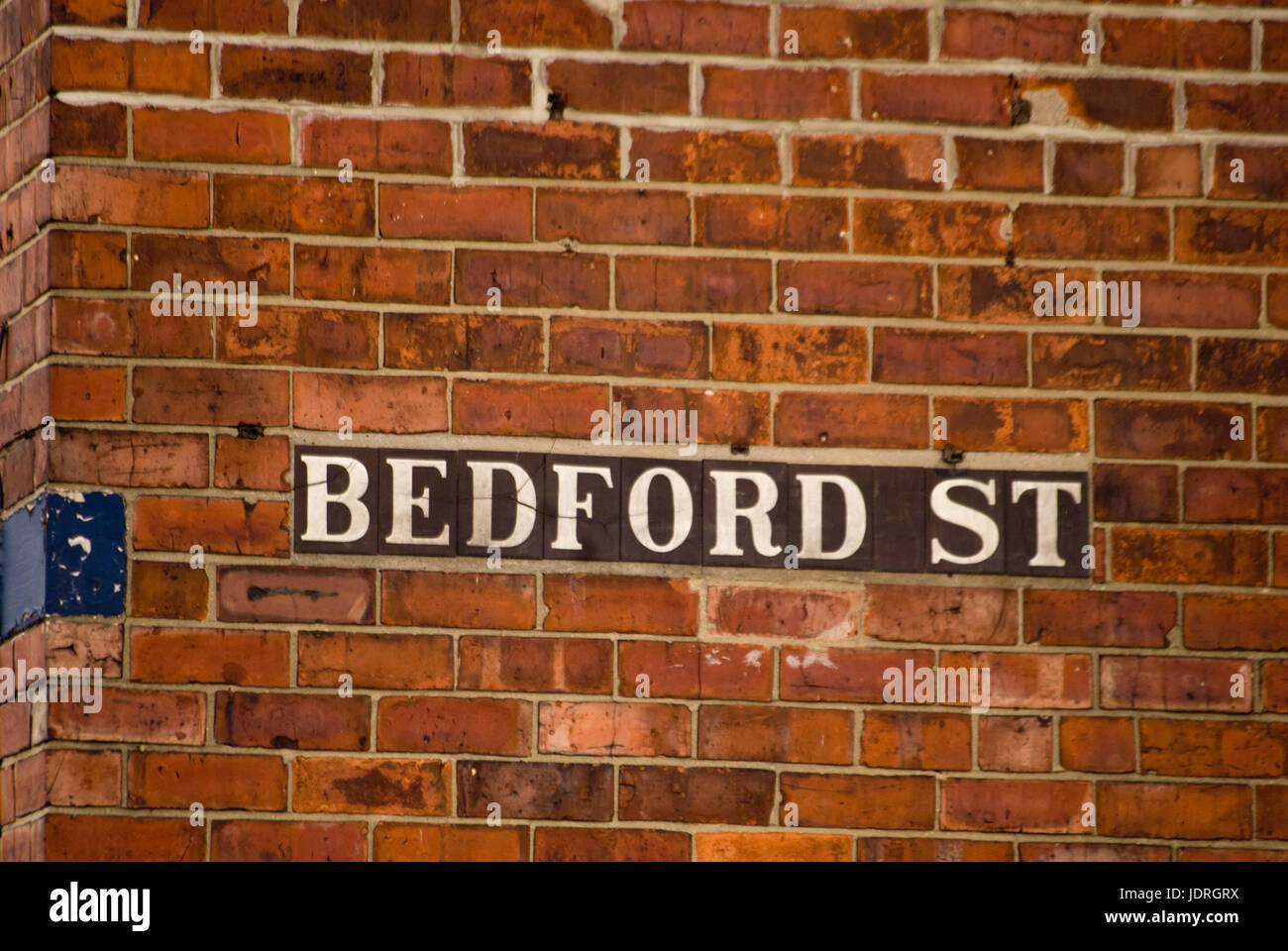 Bedford Street sign, Middlesbrough Banque D'Images