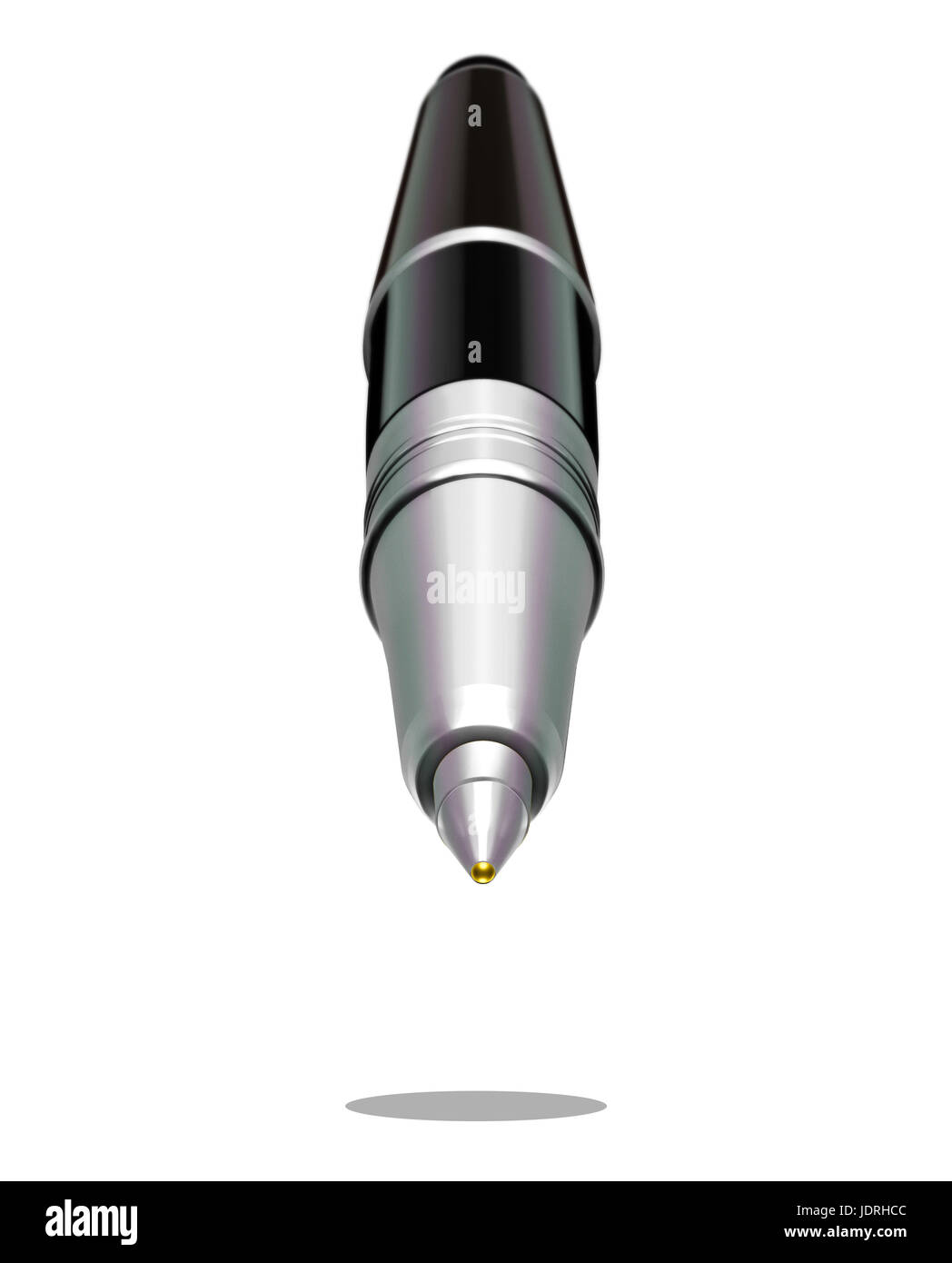 Point de vue graphique d'un stylo à bille Banque D'Images
