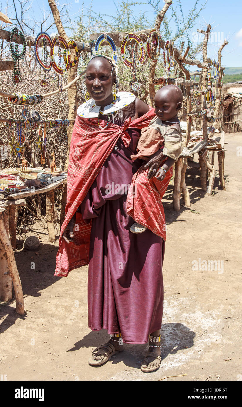 Peuple Masai Banque D'Images