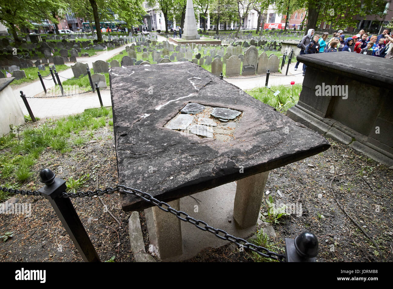 Granary Burying Ground Boston USA Banque D'Images